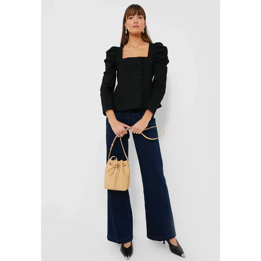 NWT Tuckernuck Black Calla Blouse - Picture 6 of 9